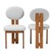 Baxton Studio Kacela Japandi Light Grey Boucle Fabric and Walnut Brown Finished Wood 2-Piece Dining Chair Set 241-2PC-13434-ZORO - alternate 7